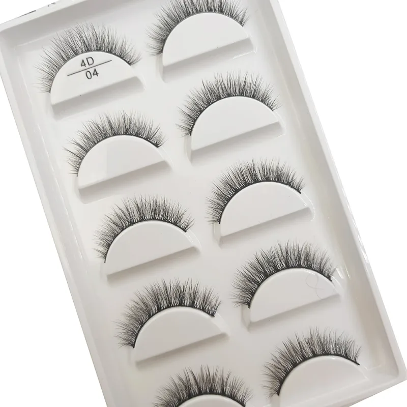 New 5 Pairs Natural Mink False Eyelashes Makeup Short Eyelash Extension Fake Eye Lashes Faux Cils Make Up Beauty Cilios — image 4
