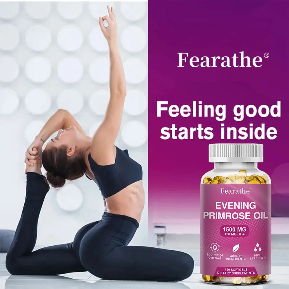 Capsules d'huile d'onagre naturelle, antioxydant, renforce l'immunité, convient aux femmes pour améliorer la santé endocrinienne — image 6