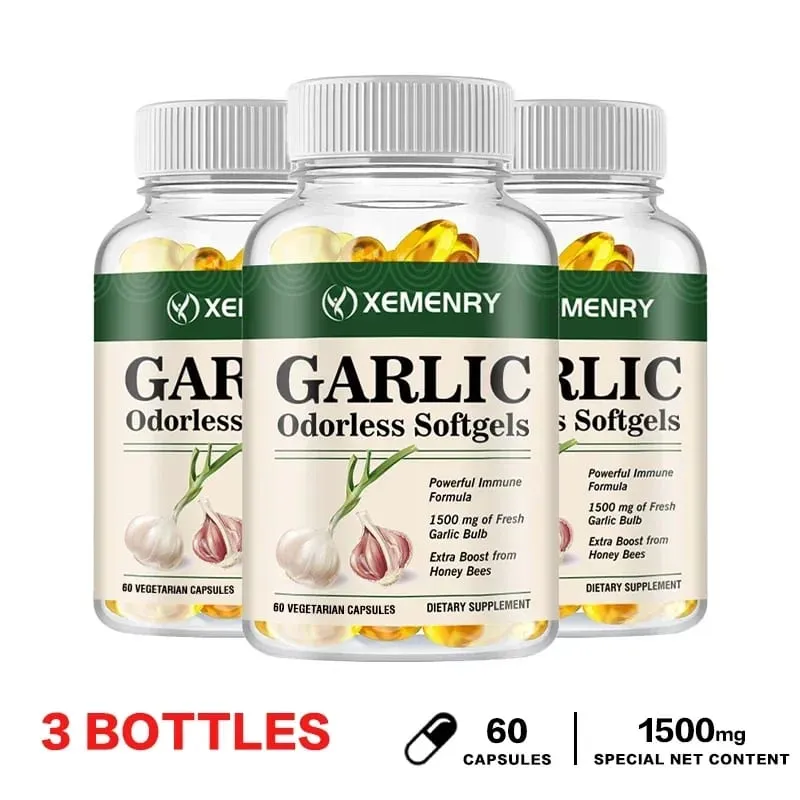 Odorless Garlic Capsules - Balance Cholesterol Levels Support Heart and Cardiovascular Health — image 10