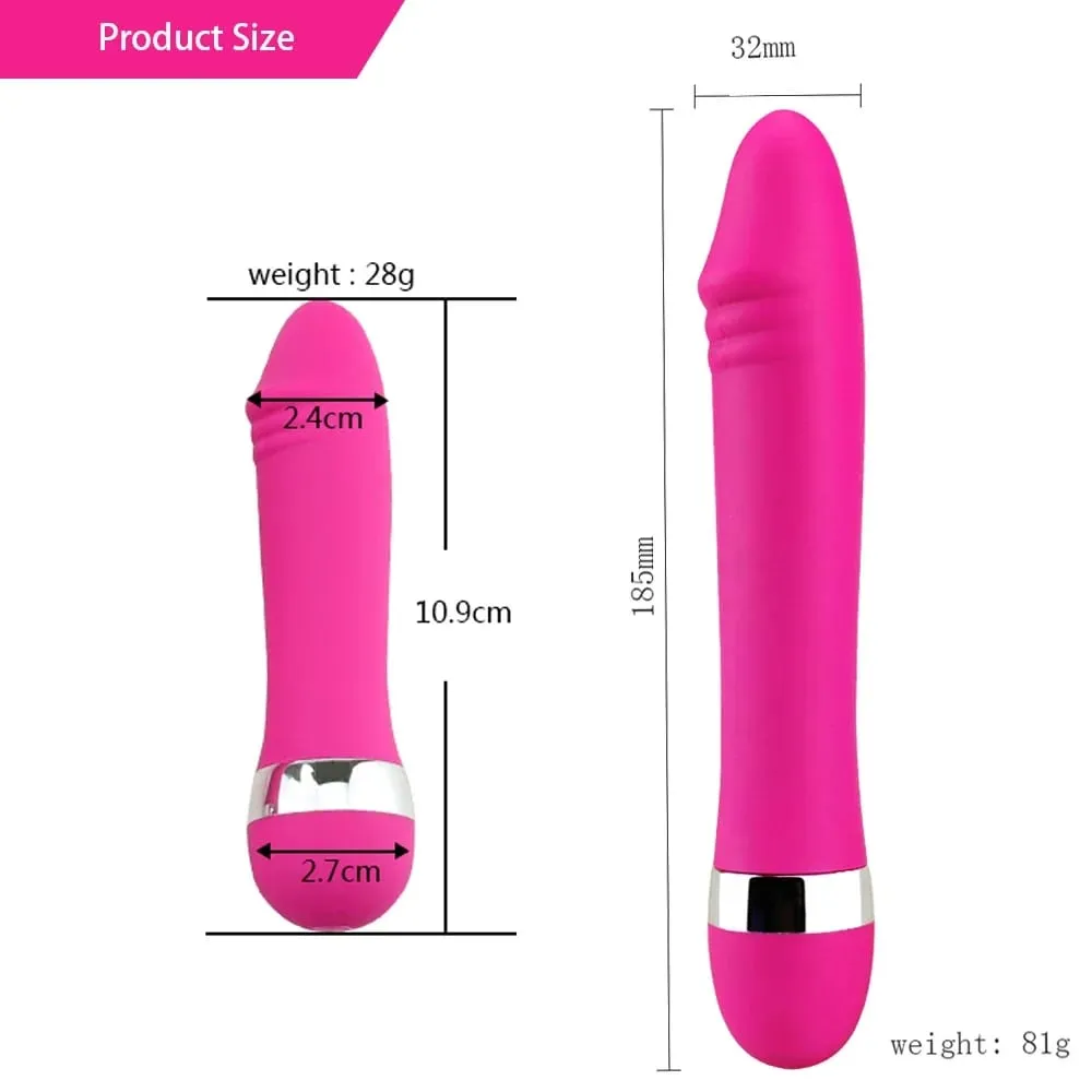 Gode réaliste Mini vibrateur masseur magique baguette stimulateur de Clitoris Vaginal G Spot Silicone jouets sexuels pour adultes pour femmes Couples — image 6