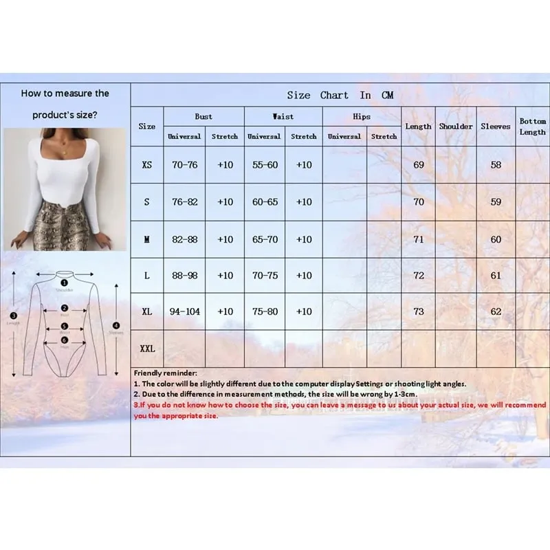 Long Sleeve Bodysuits Spring 2025 Square-Cut Collar Solid Bodycon Elastic Romper Sexy Y2k Pambabaeng Damit Fashion Club Party 2520 — image 7