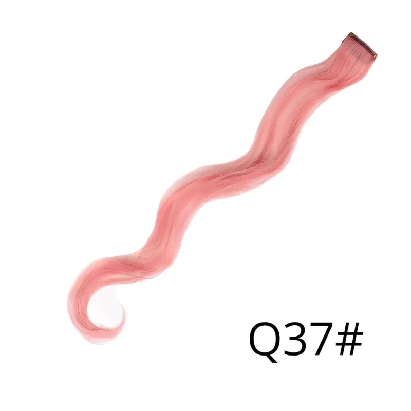 Leeons Synthetic Hair Extensions With Clips Heat Resistant Straight Hair Extensions Color Colored Black Hair Clip Womens 12G/Pcs — image 92