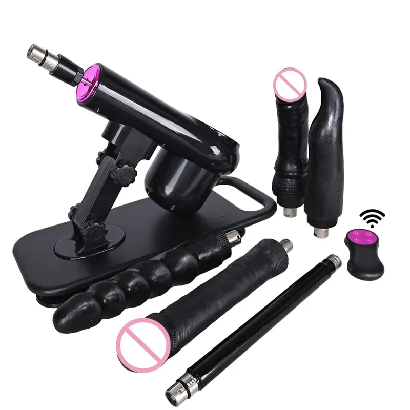 vibratore telescopico automatico della macchina dell'amore che spinge la macchina del sesso con diversi giocattoli allegati al dildo Giocattoli del sesso — image 22