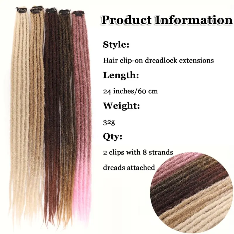Extensiones de Rastas finas, color marrón degradado, Rubio, sintético, hecho a mano, trenzas individuales para hombres, estilo Hip Hop Street, 2 uds. — image 4