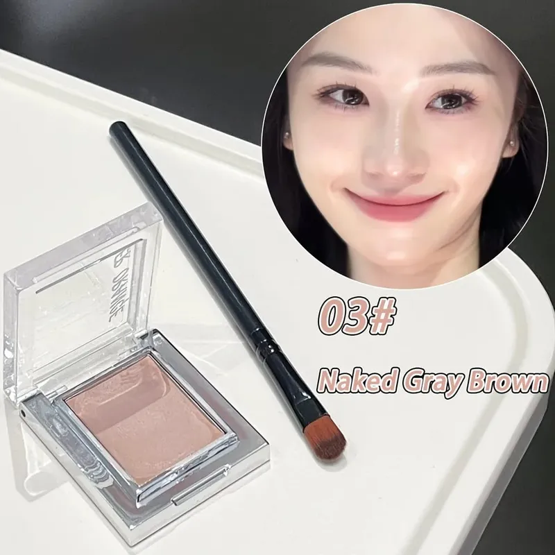 Herorange Misty Matte Cream Blush avec ensemble de pinceaux de maquillage Texture mate à faible saturation éclaircit la peau pour créer des looks de maquillage charmants — image 7