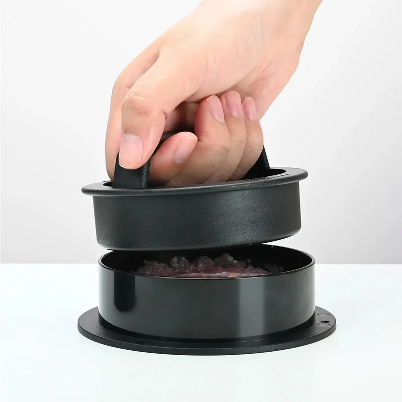 Pressa manuale per hamburger, pressa per carne, stampo per palline di riso, griglia rotonda per manzo, pressa per hamburger, dispositivo per la creazione di polpette, accessori da cucina — image 3