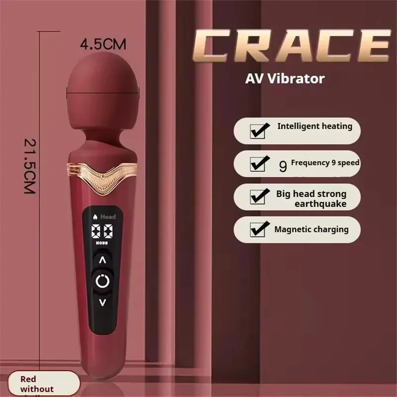 Poderoso grande av varinha mágica vibradores estimulação g ponto mamilo clitoral massageador vaginal feminino masturbador brinquedos sexuais