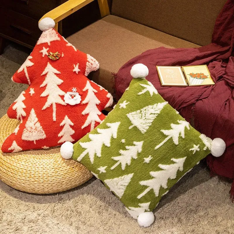 1PC Christmas Tree ตุ๊กตาโยนหมอนโซฟาเบาะ Home Christmas Party ตกแต่งฤดูหนาวของขวัญ — image 4