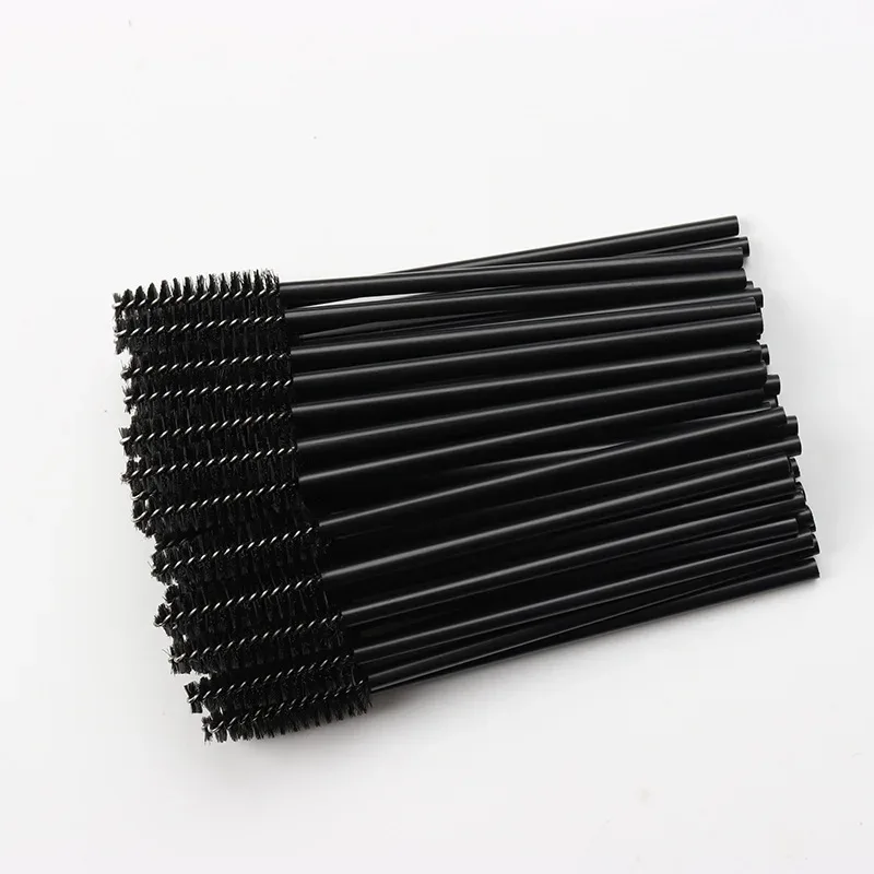 100pc Berus Bulu Mata Pakai Berus Berus Kening Berongga Sikat Bulu Mata Sambungan Berus Makeup Maskara Stick Aplikator Berus Mikro Alat Kecantikan — image 8