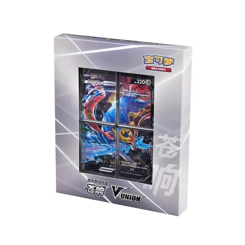 Disponibile 100% originale Pokemon Ptcg Card Quartet Accoppiamento V-Union Scatole regalo Pikachu Big Gather Moru Baker Mew-Two Ptcg Box — image 8