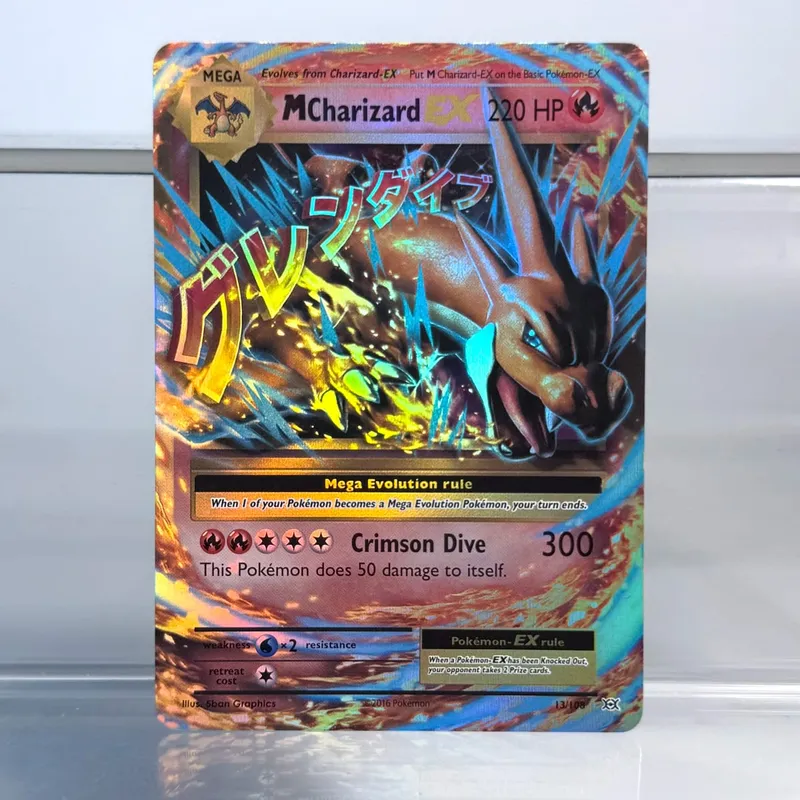Koleksi Perdagangan Permainan Holografik Kad Proksi PTCG Charmander (SV) Pikachu Flareon EX Kad Foil PKM Tunggal Venusaur EX