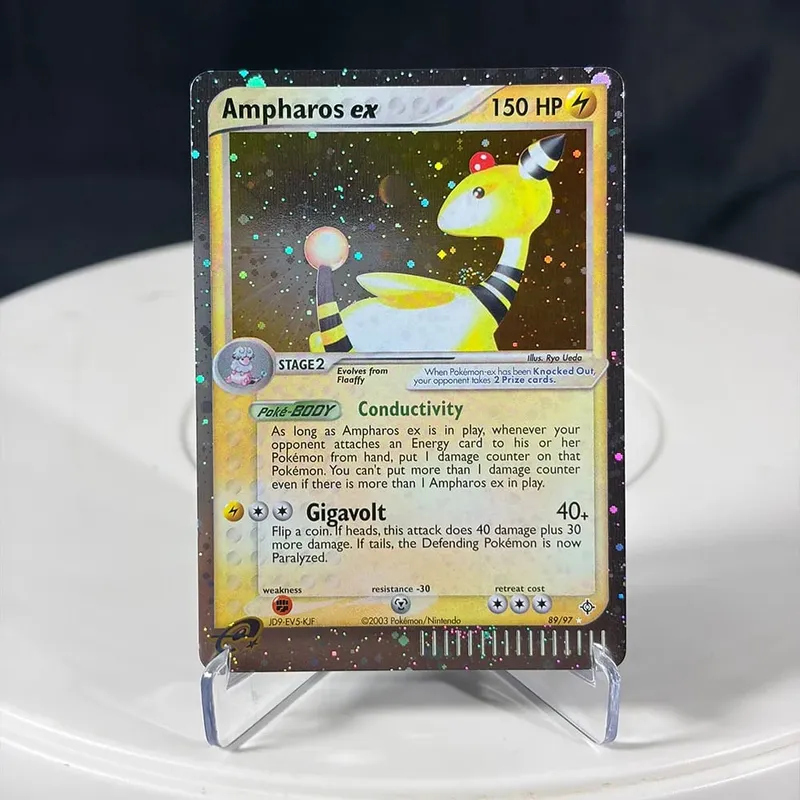 Karty proxy Seria EX Rayquaza Złota gwiazda Charizard Gengar Pikachu Hobby Hobby Kolekcje Kolekcja gier Karty Anime — image 11