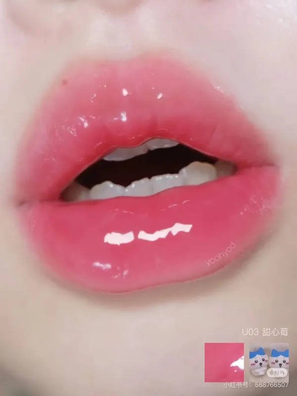 Pinkbear Single Blush Serbaguna Krim Cermin Lip Gloss Matte Lip Cream Air Kilauan cahaya Mekap Bibir Tahan Lama — image 12