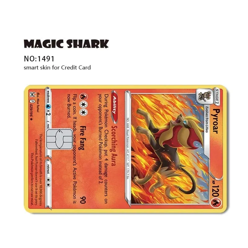 2026 ใหม่ Charizard Blastoise Bulbasaur Eevee Metwo สติกเกอร์ฟิล์มผิวสำหรับบัตรเครดิตเดบิตการ์ด — image 27