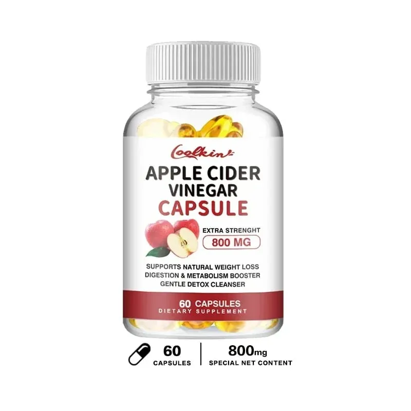 Kapsul Cuka Cider Epal - Membakar Lemak Selera Makan Menekan Pengurusan Berat Badan Suplemen Detoks — image 8