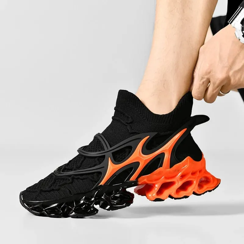 ผู้ชายประเภทใบมีดรองเท้าBreathable Shock Absorptionรองเท้าวิ่งรองเท้าลื่นรองเท้าสำหรับจ๊อกกิ้งเทนนิสGymรองเท้าผ้าใบแบบสบายๆ — image 5