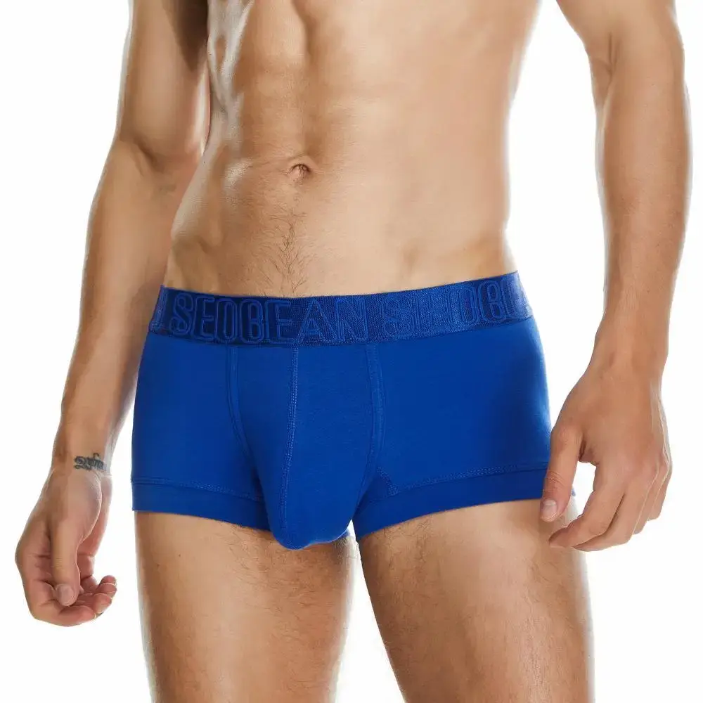 Men's Boxers Cotton Underwear Boxer Shorts Sexy Men Boxer Briefs Solid Color Underpants Boxer For Man — image 14