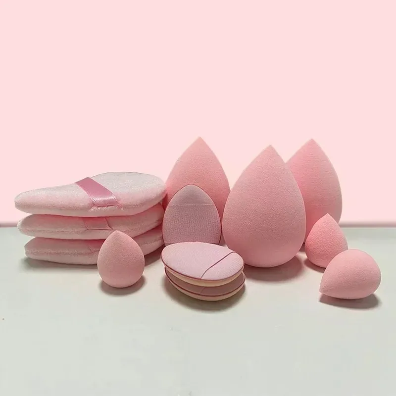 12/14 Pièces Éponge De Maquillage Cosmétique Bouffée Fondation Éponges Mélangeur Beauté Oeuf Poudre Bouffées Maquillage Accessoires Femmes Outils De Maquillage — image 8