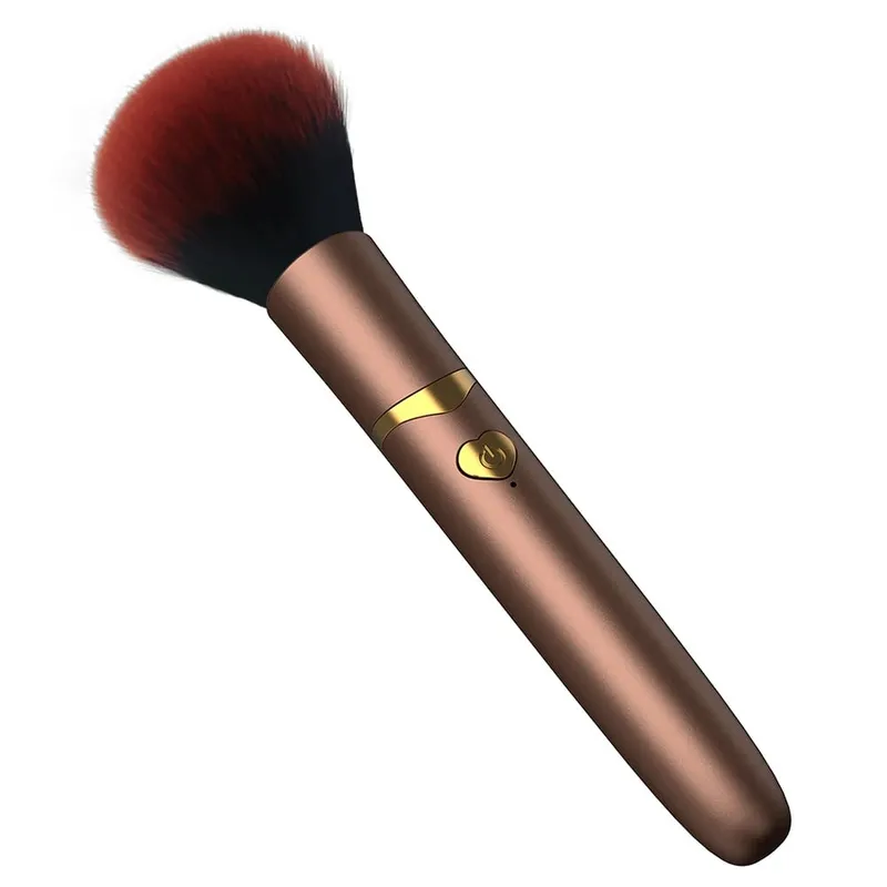 Elektrický sypký štětec na pudr Multifunkční štětec na rychlý make-up Blush 10 převodů Vibrační dobíjecí štětec na make-up — image 10