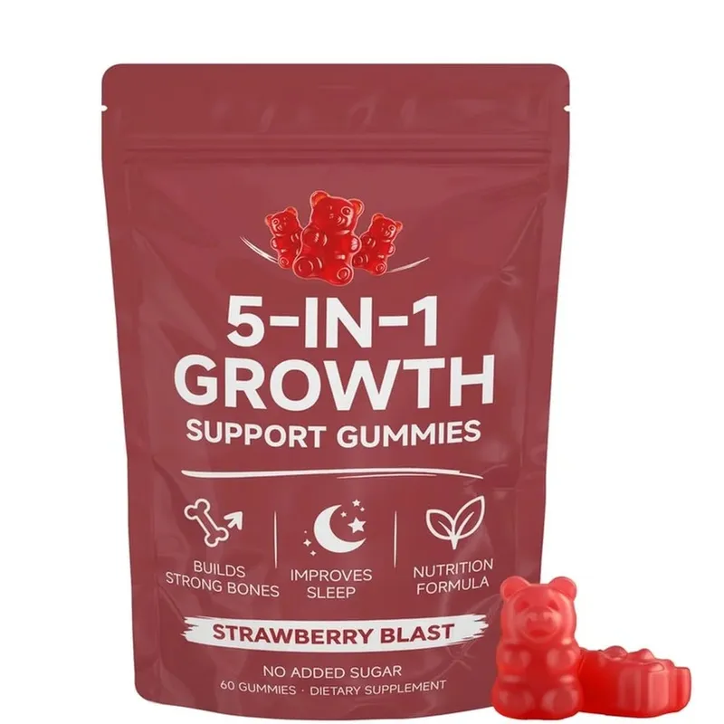 Gummies nutritionnelles avec vitamine K2 D3 Calcium et magnésium pour la santé des os et la relaxation Soutien au bien-être du sommeil Adultes 60 Gummies