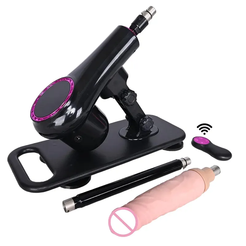 vibratore telescopico automatico della macchina dell'amore che spinge la macchina del sesso con diversi giocattoli allegati al dildo Giocattoli del sesso — image 8