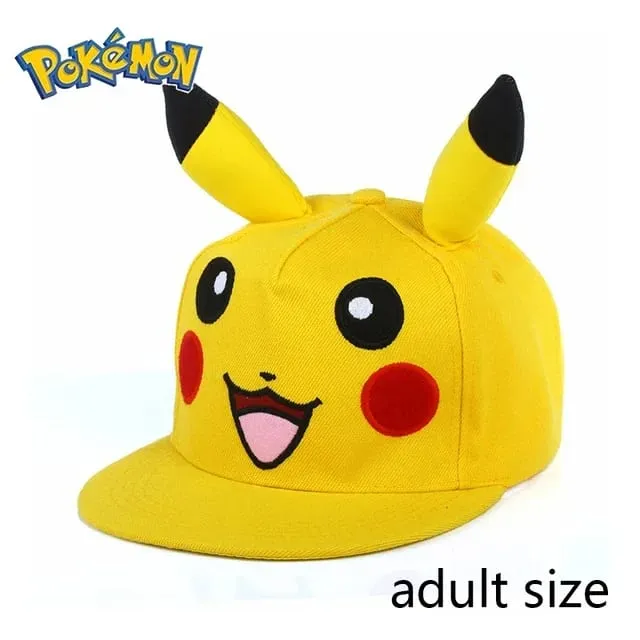 Pokemon Pikachu Berretto da baseball Anime Cartoon Figura Cosplay Cappello regolabile Donna Uomo Bambini Sport Berretti Hip Hop Giocattoli Regalo di compleanno — image 26
