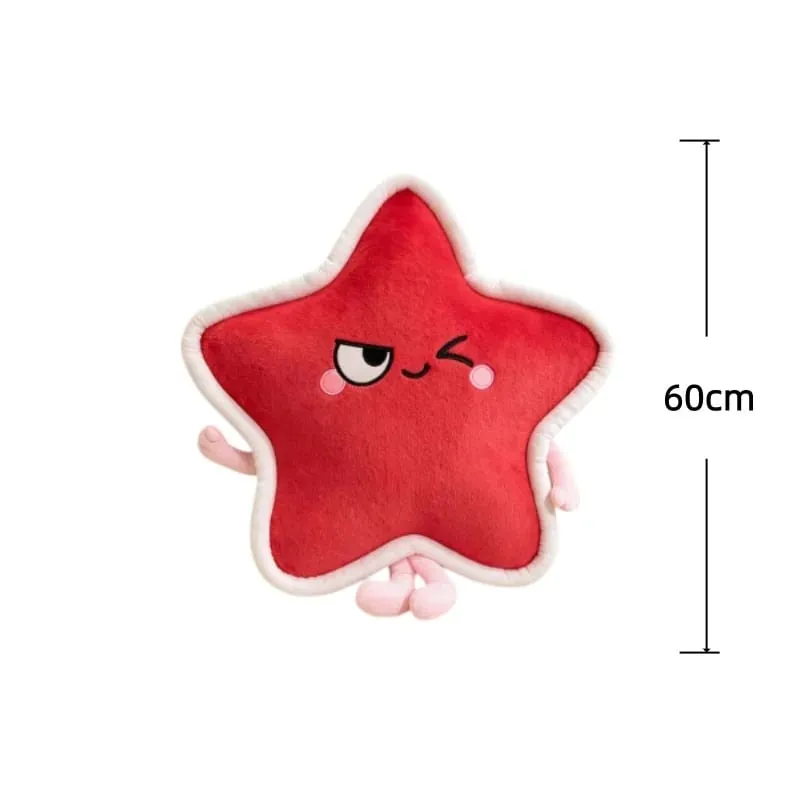 Stella a cinque punte Peluche Cuscino 40/60 cm Cuscino imbottito Squishy Cuscino del divano Adorabilmente Decorazioni per la casa Giocattoli Regali di compleanno creativi — image 15