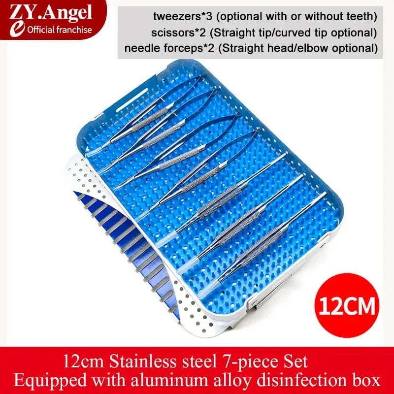 Ophthalmic Microsurgery Instruments Scissors Needle Holders Tweezers Stainless Steel 4/6/8 Piece Set Of Ophthalmic Surgical Tool — image 7