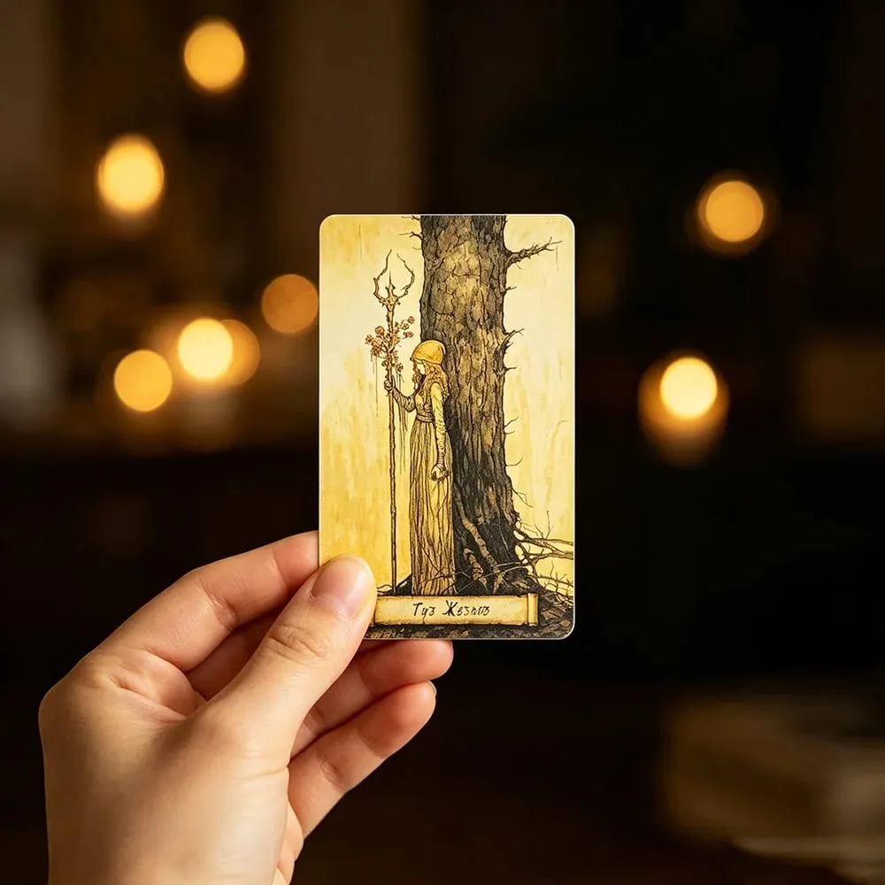 Shadow Fates Tarot Deck-78 การ์ดสมาธิDivinationการ์ดสำหรับSelf-Reflection & Spiritual GrowthเหมาะสำหรับIntroverts — image 5