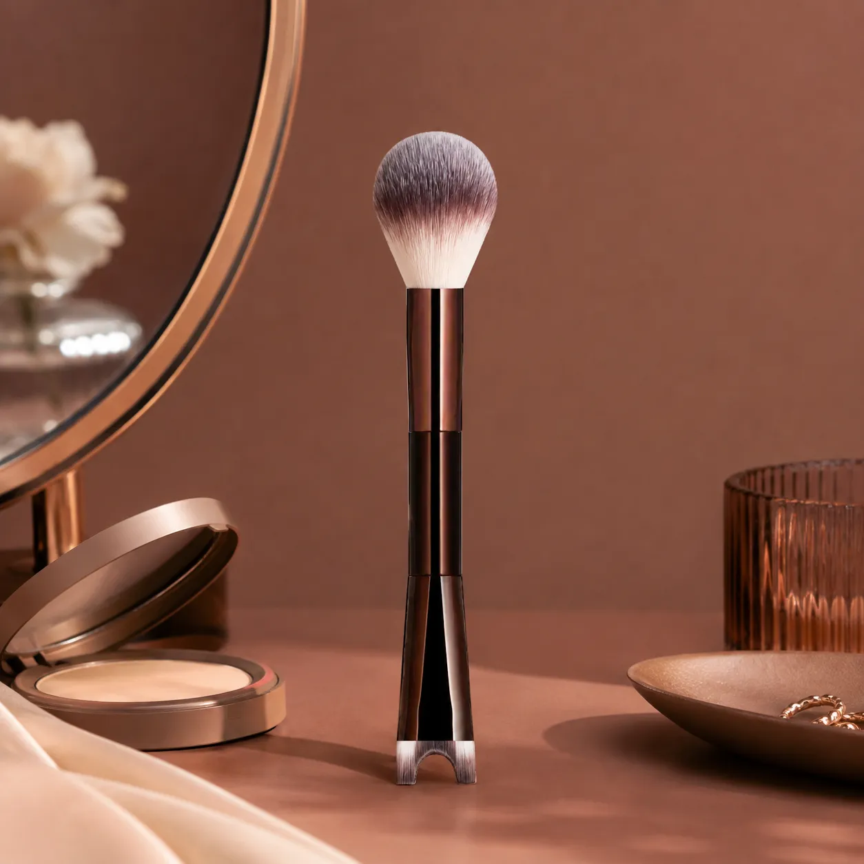 15Pcs Professional Makeup Brush Set Soft Synthetic Hair Foundation Powder Blending Eye Brushes With Leather Bag Beauty Cosmetic — image 6
