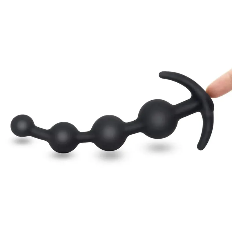 Silikonové anální korálky Vytahovací dilatační anální kolík Vaginální G bodový dildo Masturbátor Masturbátor prostaty Trenér stimulace konečníku Sexuální hračky — image 4