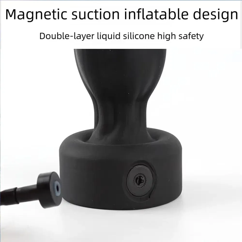 Plug anale gonfiabile Dilatatore anale Enorme Butt Plug Stimolare il giocattolo del sesso per le donne/uomini Masturbatori Massaggiatore della prostata Grandi giocattoli anali — image 3