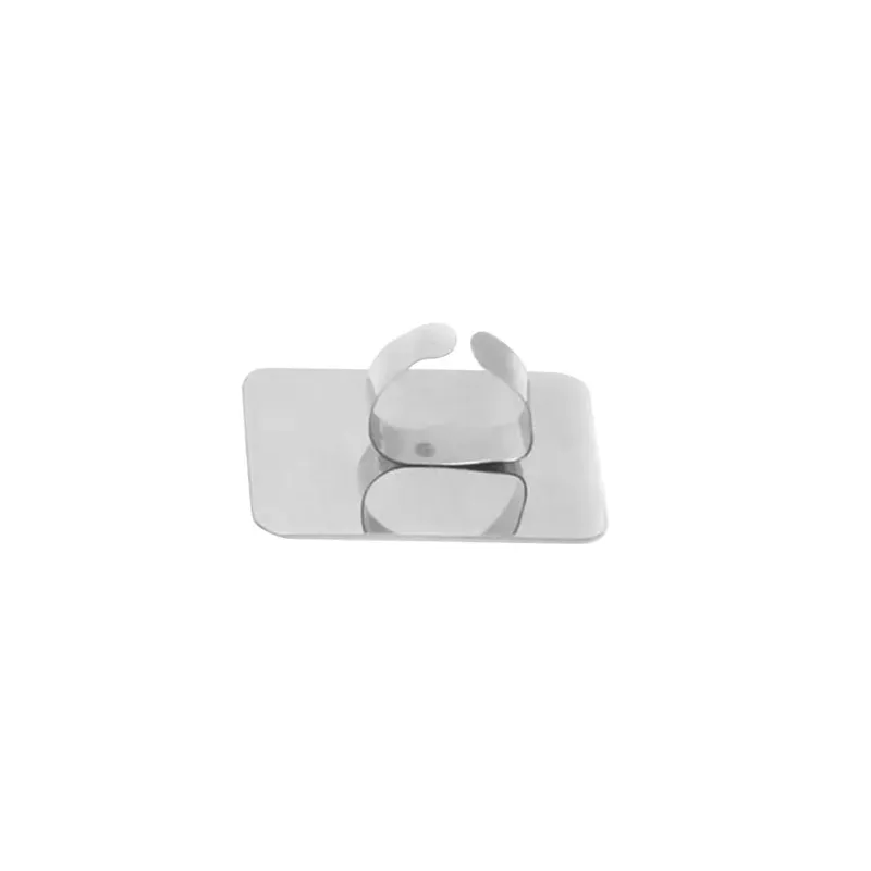 Mini Nail Art Ring Palette Stainless Steel Finger-Worn Mixing Tool for Nail Art Design Manicure Salon DIY Beauty Makeup Pigment
