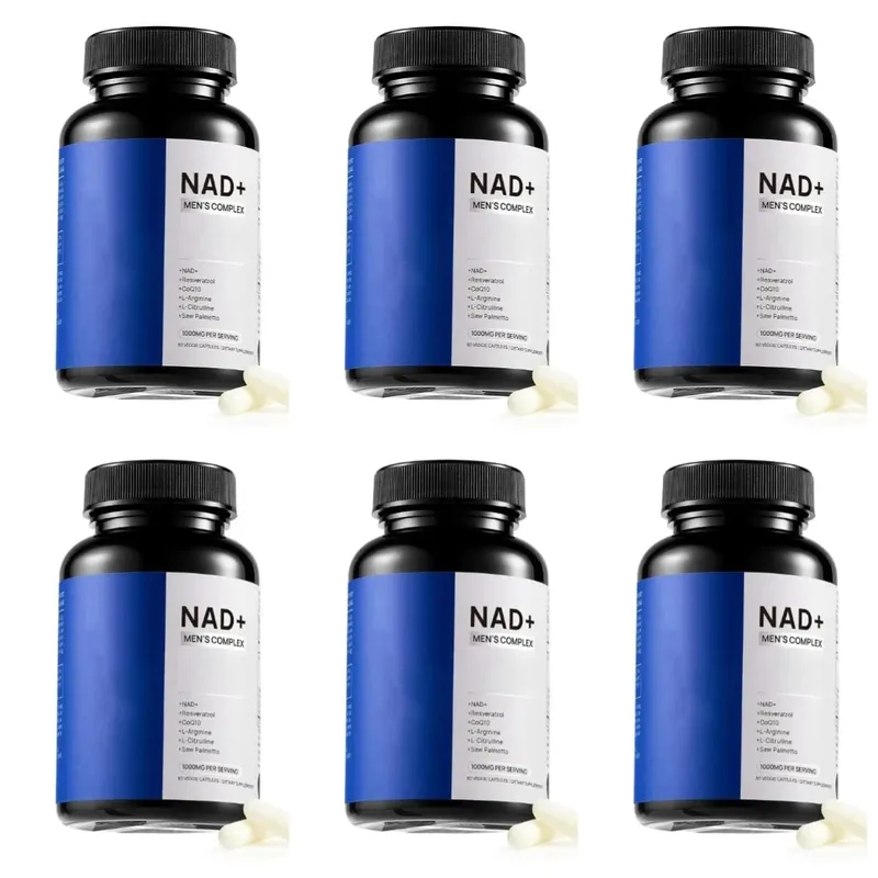 NAD+ 남성용 복합 캡슐 1000mg, CoQ10 레스베라트롤 세포 에너지 및 활력 보충제가 근육 건강을 지원합니다 60개 — image 12