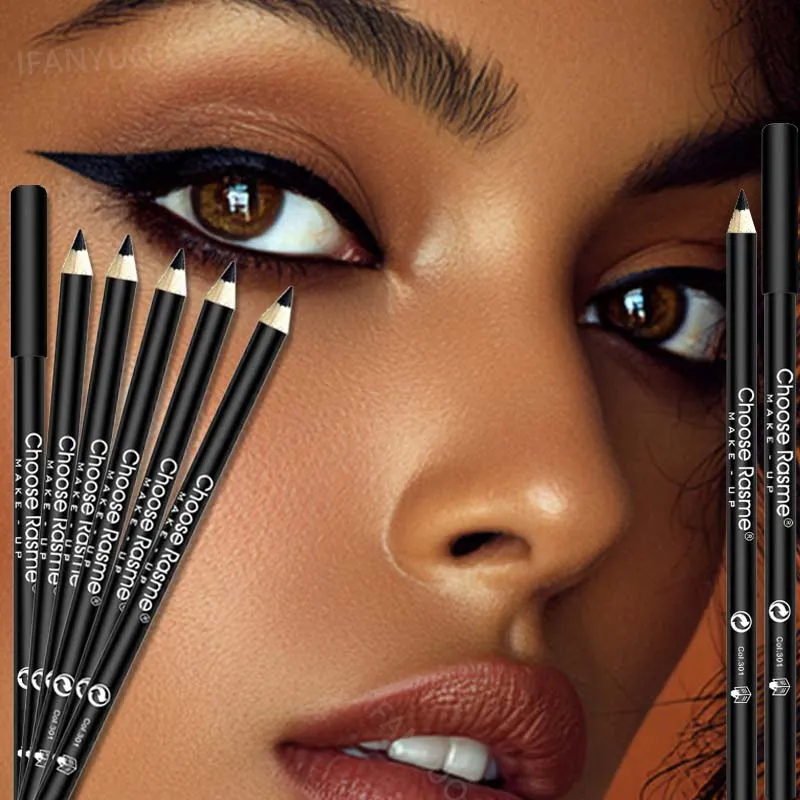 1–20 Stück wasserfeste schwarze Eyeliner-Stifte – wischfest, langlebig und anfängerfreundlich, glattes, hochpigmentiertes Punk-Augen-Make-up — image 3