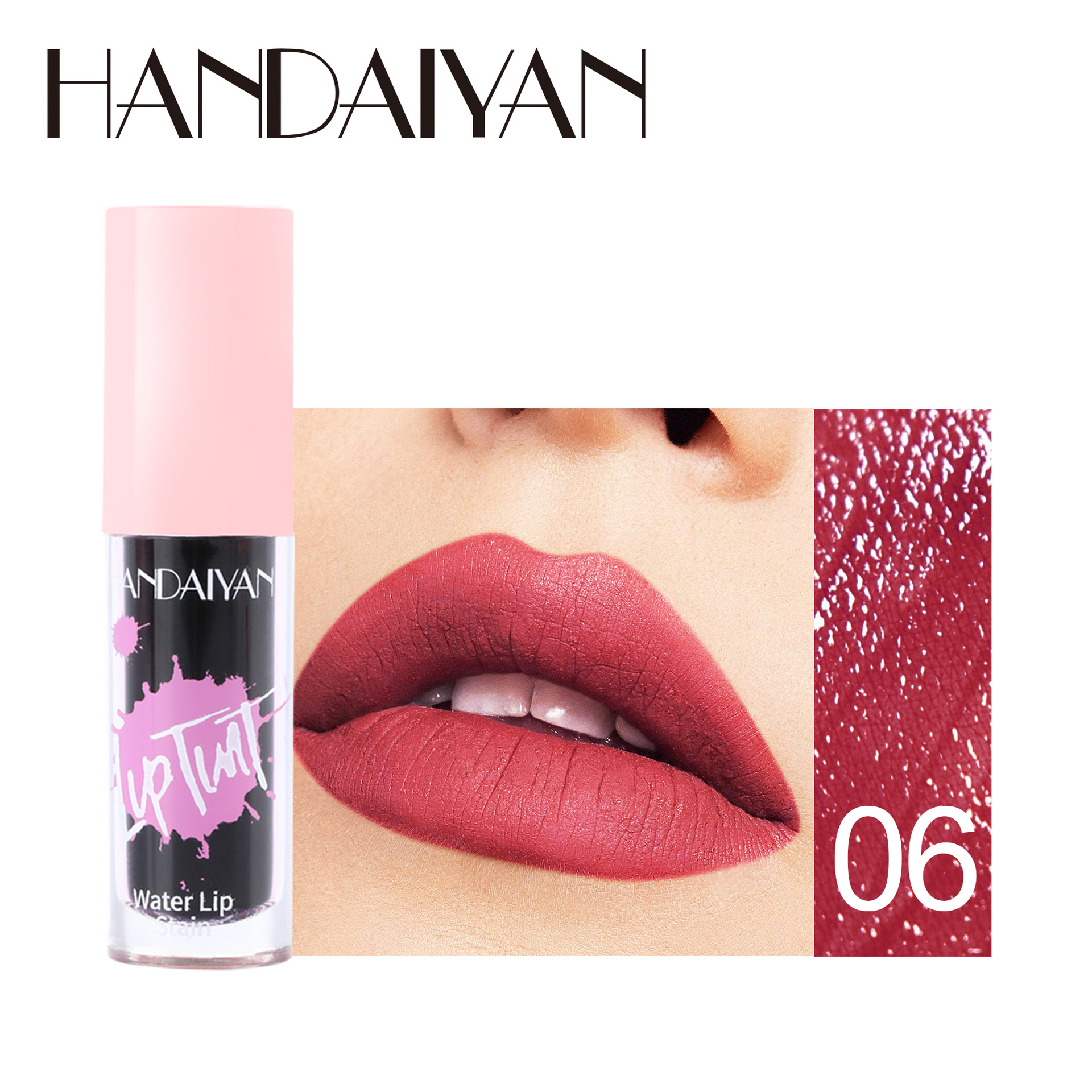 Pelbagai guna 6 Warna Lip Gloss Pipi Tint Pelembap Tahan Lama Pewarna Bibir Blush Makeup Noda Bibir Lipgloss Berkilat Kosmetik — image 9
