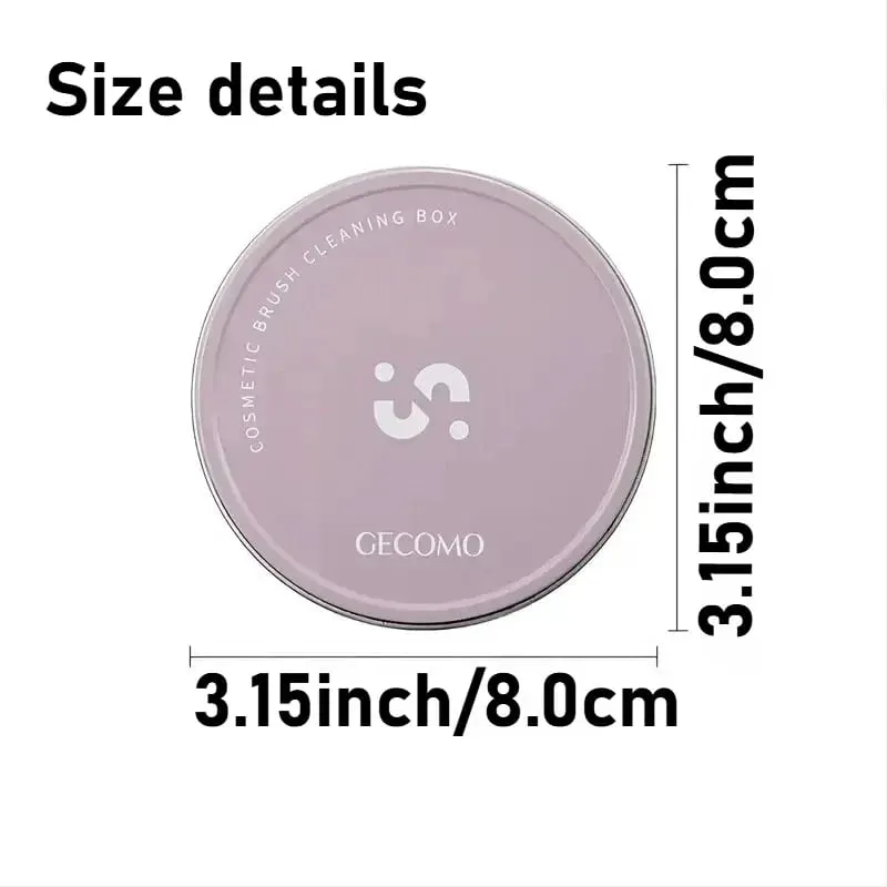 Scatola per la pulizia dei pennelli per il trucco Spugna per la pulizia rapida Pennelli per ombretti Lavaggio a secco Lavaggio cosmetico Accessori per strumenti in polvere — image 6