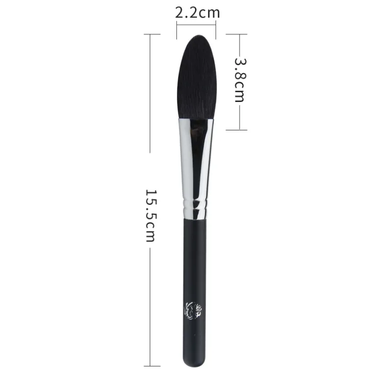 R11 Professional Handmade Make Up Brush Long Bristle Highlighter Brush Soft Saikoho Goat Hair Blue Squirrel Hair Makeup Brushes