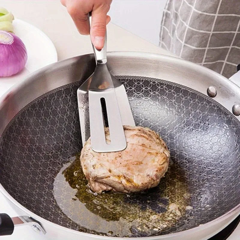 Küchenzange, Premium-Mehrzweckgreifer aus Edelstahl, Brotklammer/Steakklammer/Klemme für frittierte Steaks/Grillzange — image 5