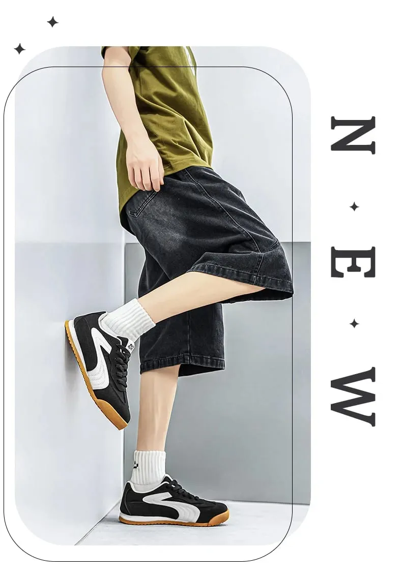 Low-Top Retro German Training Shoes for Men Color-Blocked Breathable Soft-Soled Casual Sneakers — image 8