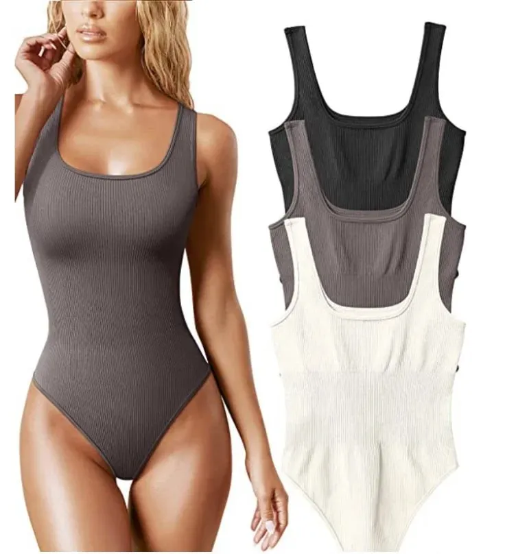 ฤดูร้อนเซ็กซี่ bodycon ผู้หญิง bodysuits หญิงถัก Slim Casual bodysuit Chic Lady Club Playsuits สั้น Femme — image 15