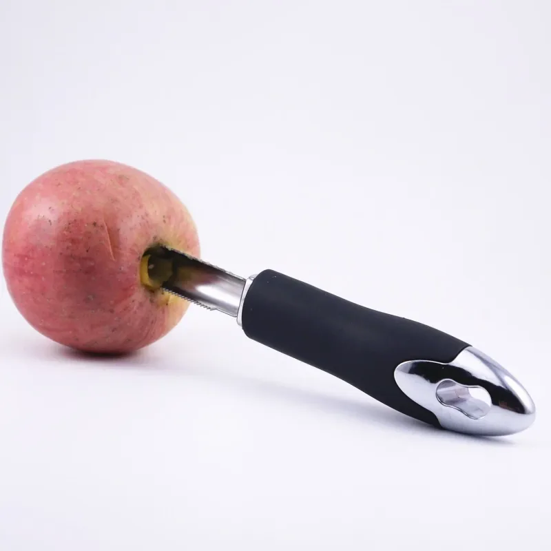 Chili Core EXTRACTOR แบบพกพาสแตนเลส Zucchini Courgette แตงกวา Corers พิเศษ Gadgets ครัวพร้อมขอบหยัก — image 1