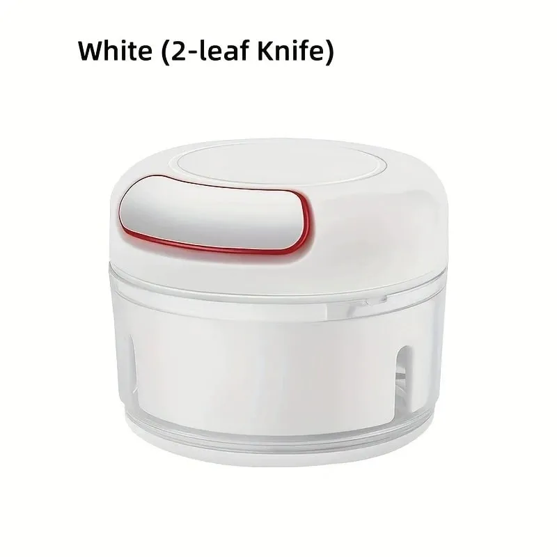 Cortador de mano para picadora de ajo, procesador de alimentos con cuerda manual, picador de verduras, para cebolla, jengibre, frutas, nueces, apto para lavavajillas