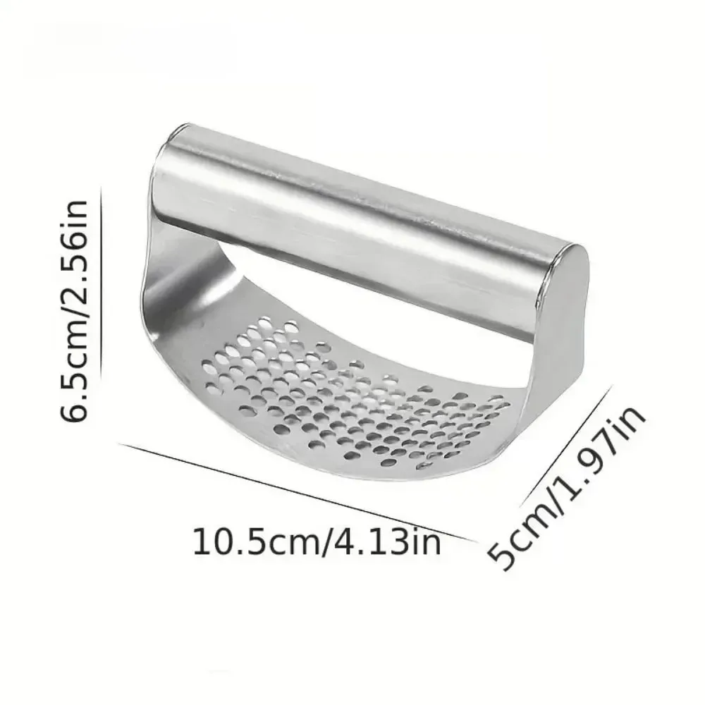 Manual Stainless Steel Garlic Mincer Garlic Crusher Press For Fruit Vegetable Kitchen Gadget Manual Food Processors — image 7
