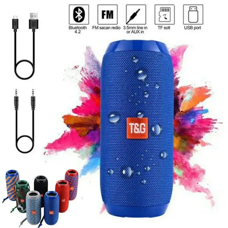 Tg117 alto-falante bluetooth ao ar livre portátil sem fio coluna dupla barra de som baixo subwoofer leitor música alto-falante rádio fm — image 5
