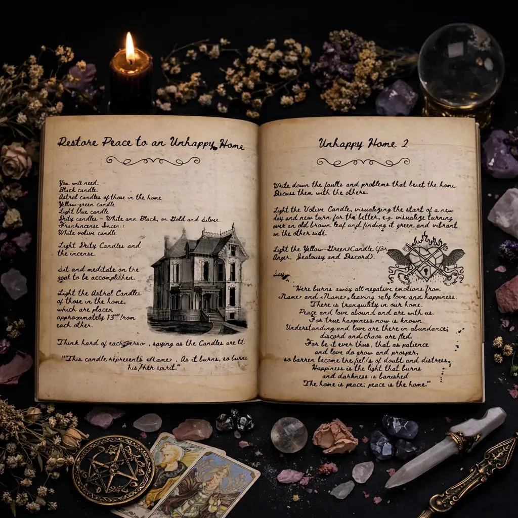 Alte Hexenzauber-Bündel, 49 Zauberkarten, 66 Seiten alte Hexerei, handgeschriebenes Zauberbuch der Schatten oder Grimoire-Zaubertrank — image 1