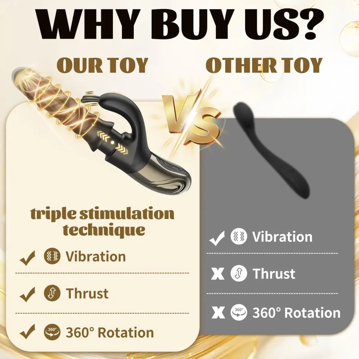 Nieuwe Vrouwen Rabbit Vibrator Roterende Stak Trillingen Clit G-spot Vaginale Tepel Stimulator Massager Vrouwelijke Masturbator Seksspeeltje — image 6