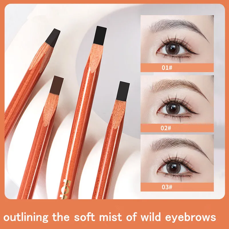 Harter Microblading-Augenbrauenstift, wasserfester Augenbrauenstift-Definierer, langlebiger natürlicher Wild-Brow-Applikator, einfach zu tragen — image 3