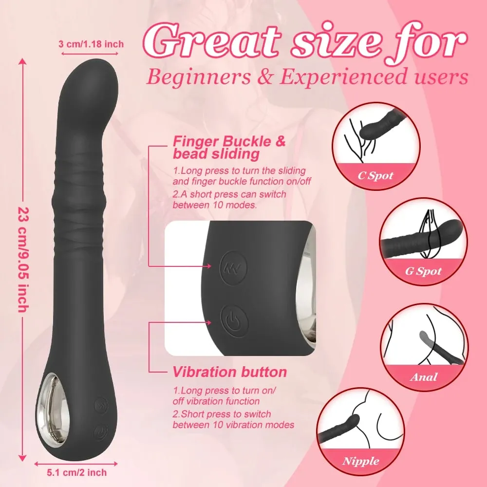 Swing G Spot gode vibrateur femmes stimulateur de Clitoris vibrant télescopique Anal godemichet Anal femelle poussée jouets sexuels pour adultes — image 4