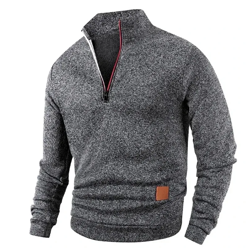 Animal Game-sudaderas con media cremallera para hombre, jersey liso de manga larga, ropa de calle con cuello alto, chaqueta cálida, abrigos deportivos, prendas de vestir exteriores — image 7